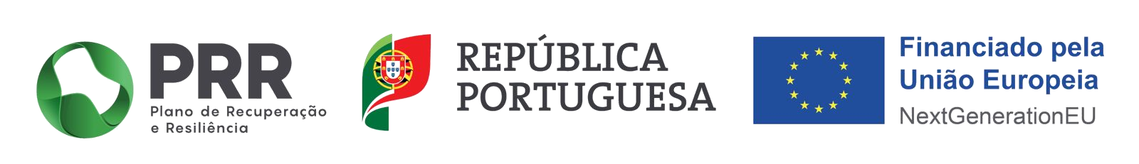 Plano de Recuperação e Resiliência, República Portuguesa e Financiado pela União Europeia — NextGenerationEU